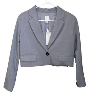 Joie Blazer Gray Cropped Sm Neutral Nwt